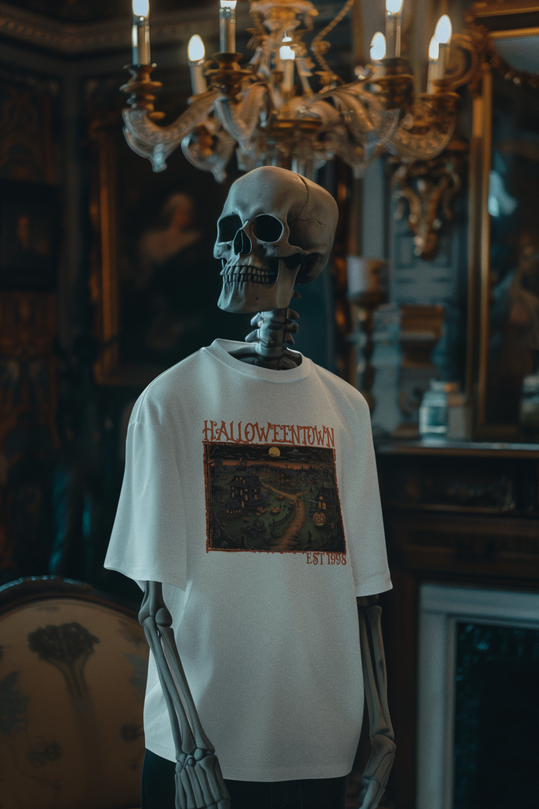 🕯️🎃 Halloween Town Art Series Est. 1998 Design DTF Transfer FT289