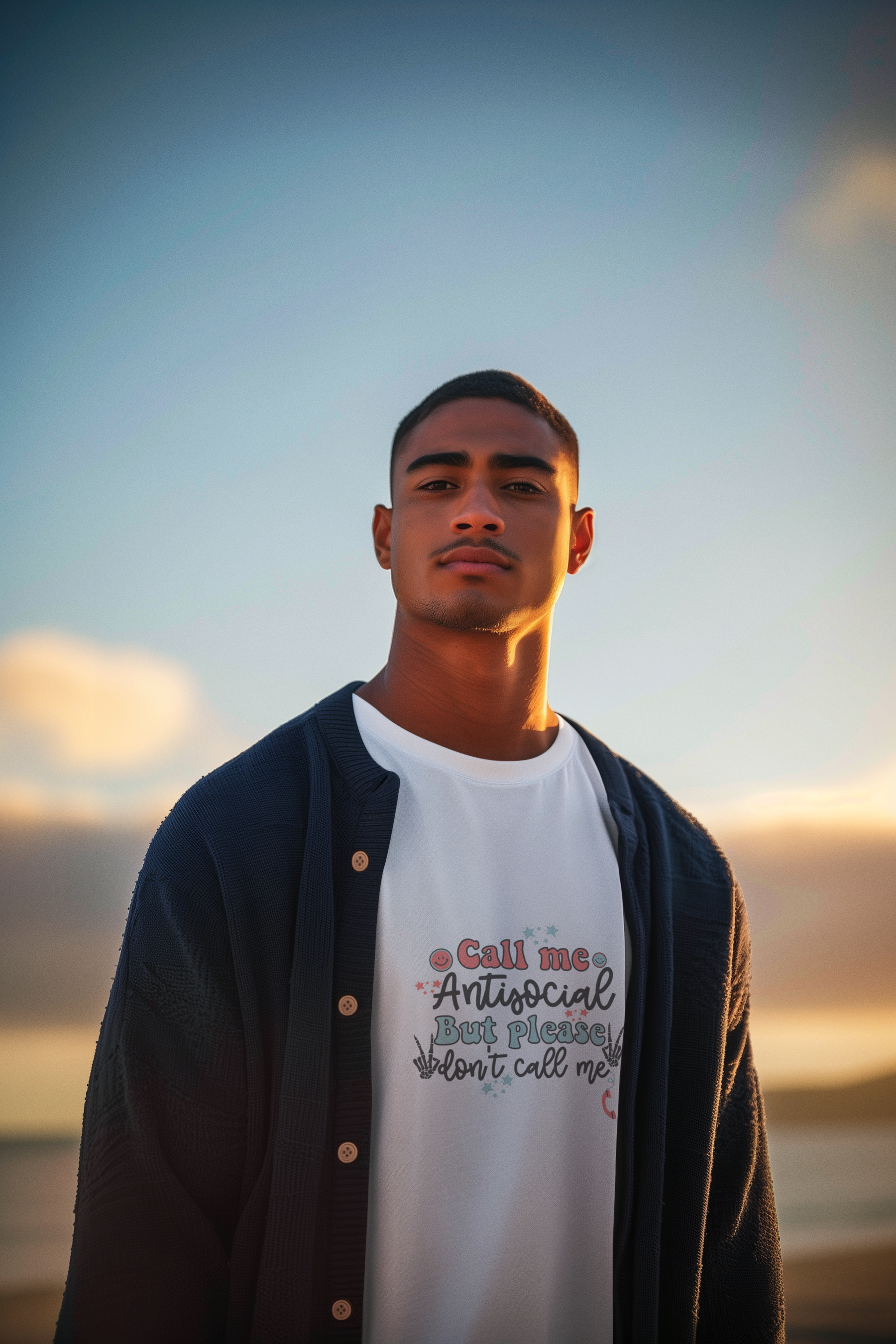 📞 Call Me Antisocial But Please Don’t Call Me – Soft Tone DTF Transfer FT723