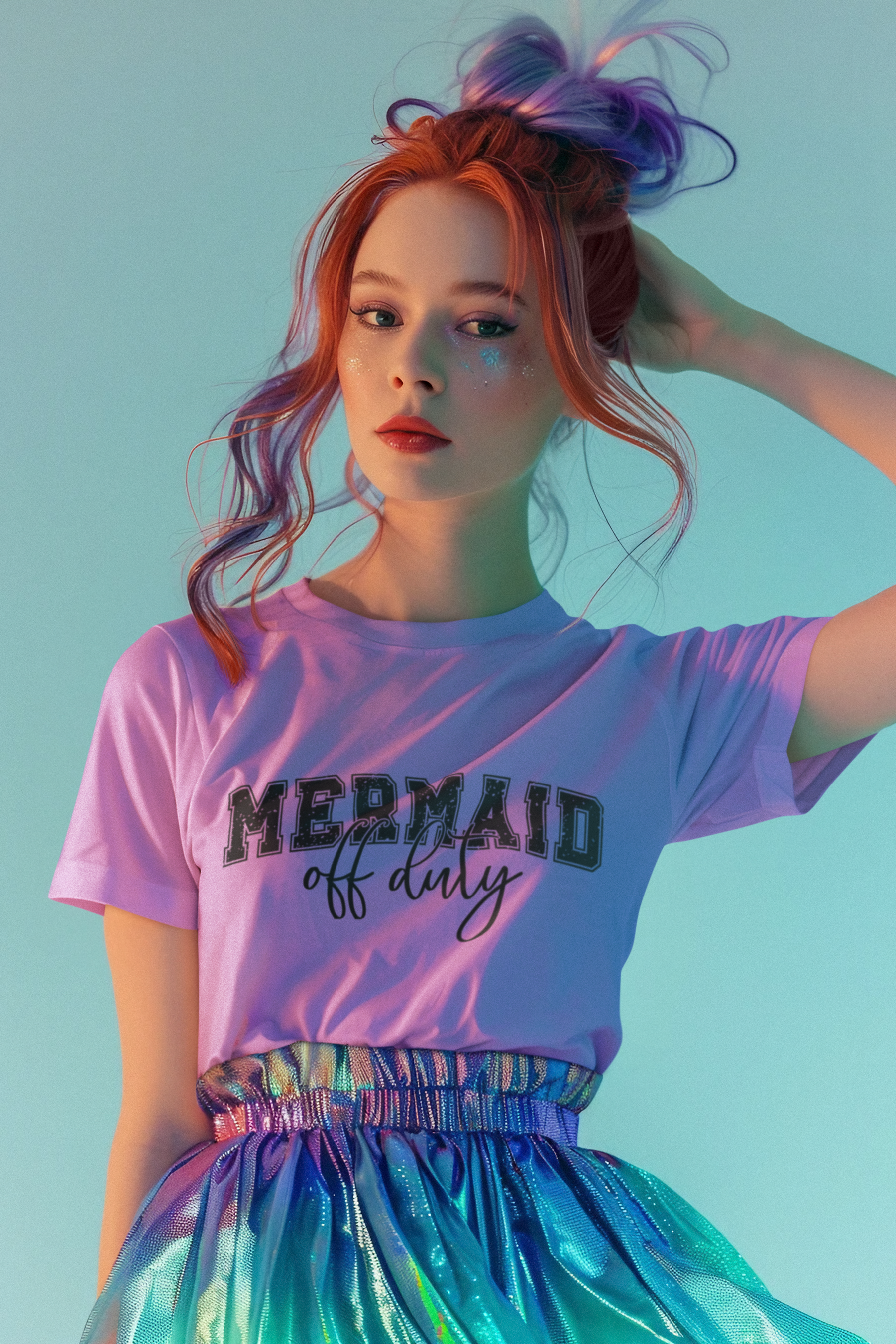 🧜🌊 Mermaid Off Duty Design DTF Transfer FT256