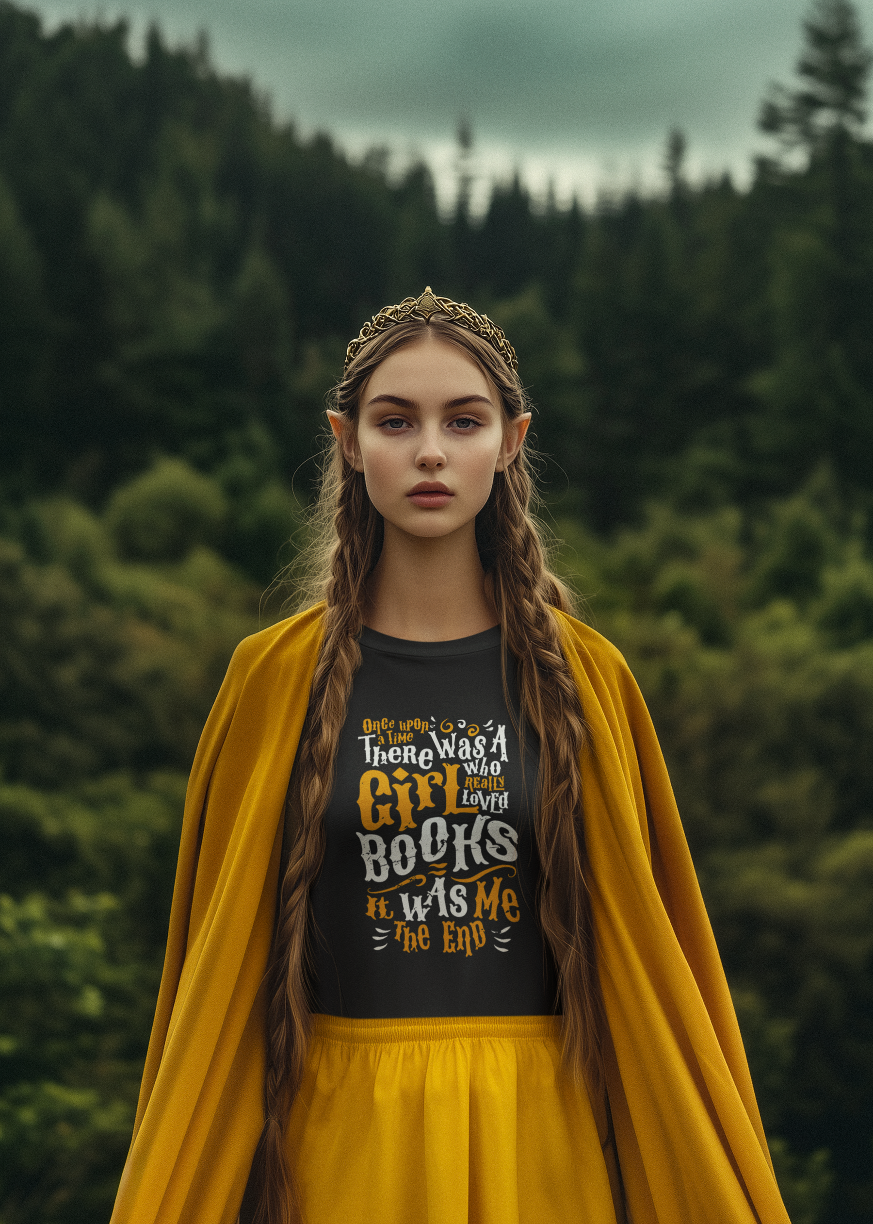 📖✨ Once Upon a Time There Was a Girl Who Really Loved Books DTF Transfer FT743