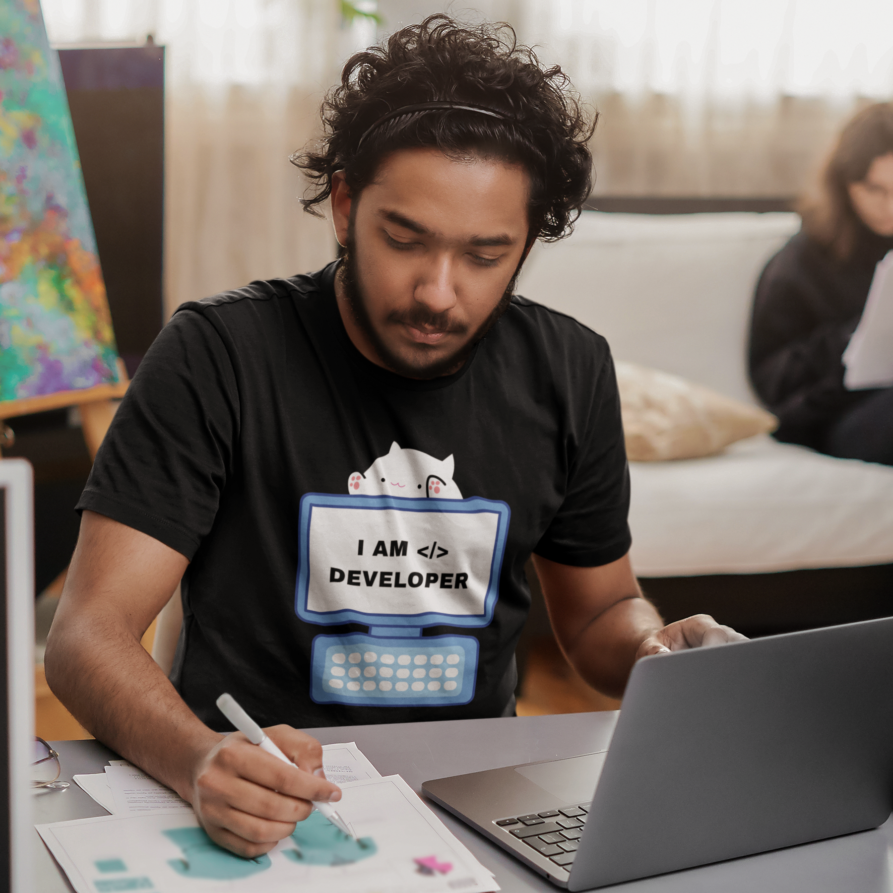 💻☕ I Am Developer Design DTF Transfer FT295