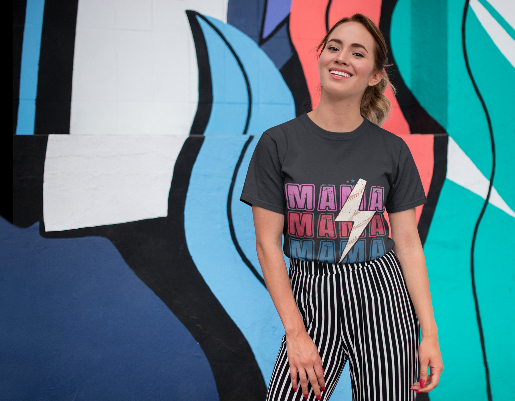 ⚾💖 Baseball Mama Design DTF Transfer FT304