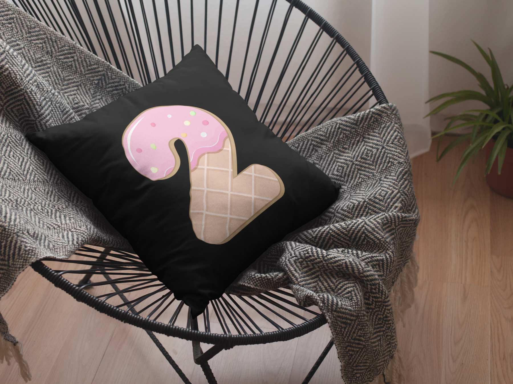 🎂✨ Birthday Number “2” – Donut Style | DTF Transfer FT1156