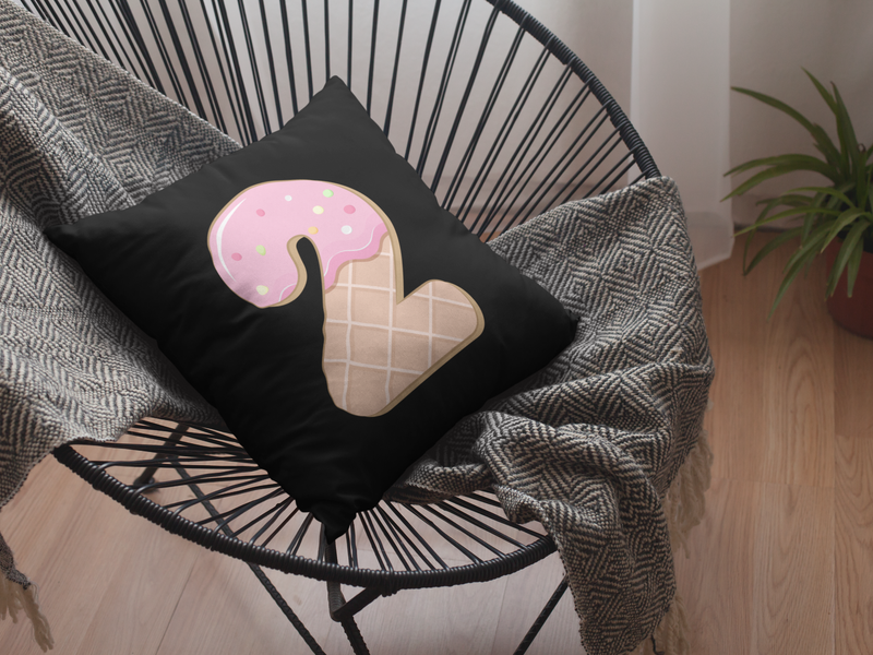 🎂✨ Birthday Number “2” – Donut Style | DTF Transfer FT1156