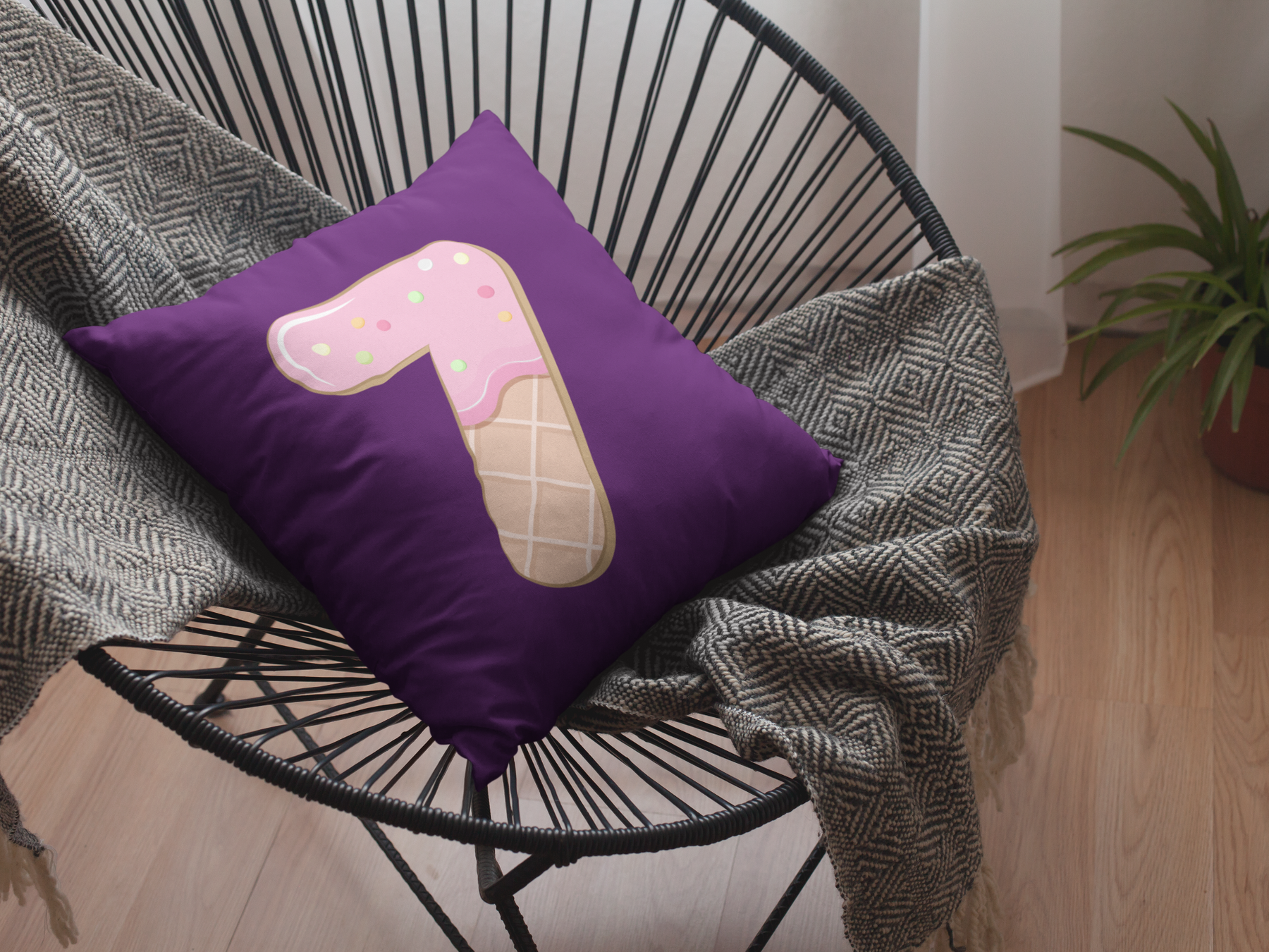 🎂✨ Birthday Number “7” – Donut Style   | DTF Transfer FT1161