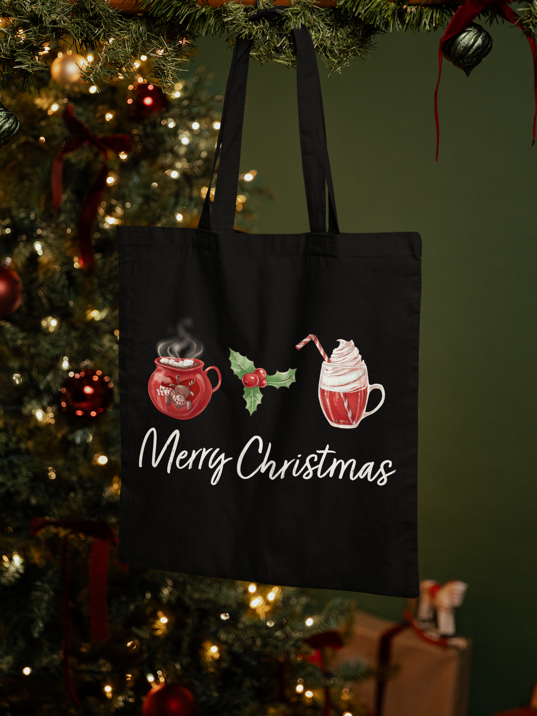 🎄 Merry Christmas Holiday Drinks DTF Transfer FT445