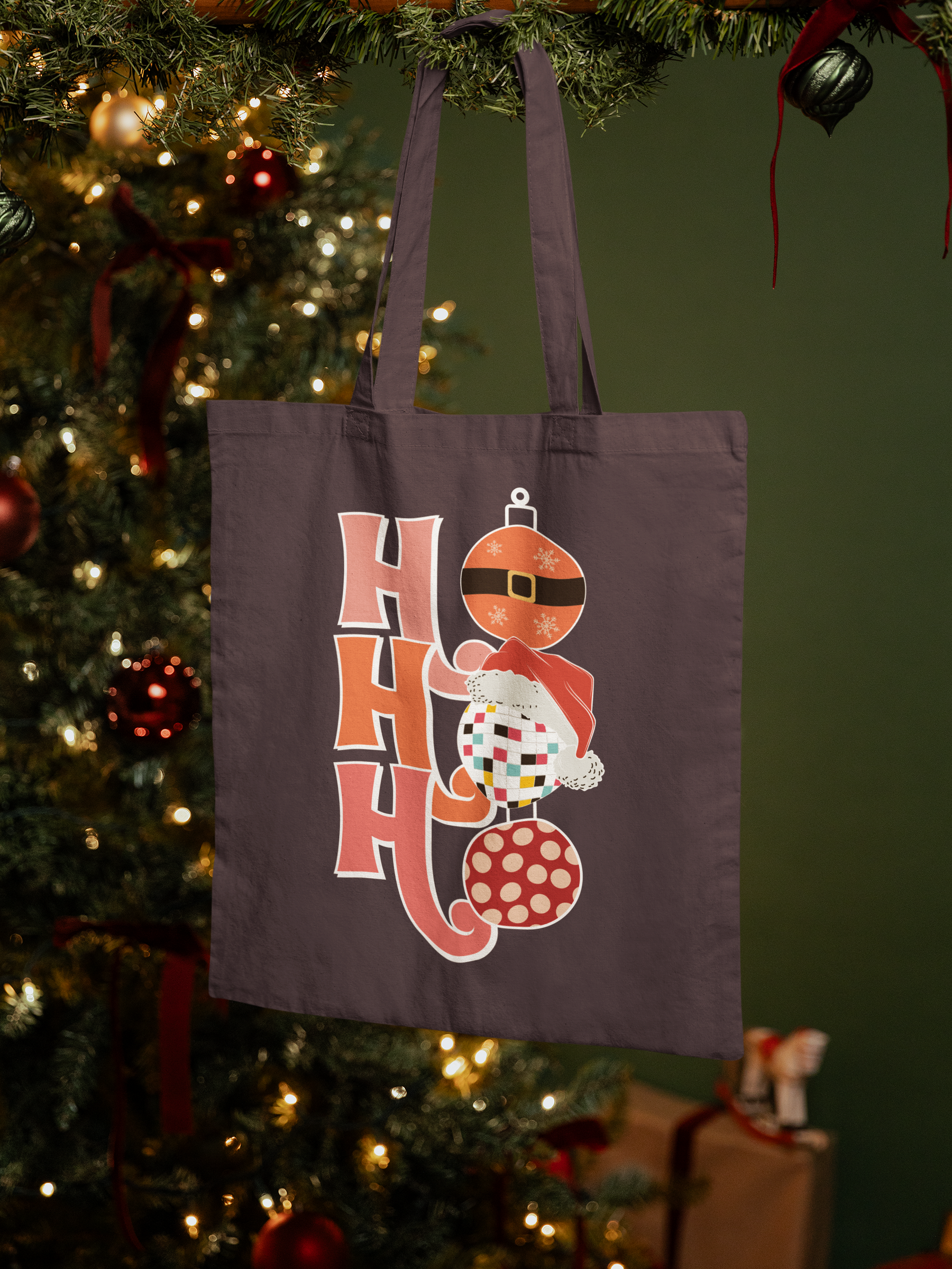 🎄 Retro Pastel Ho Ho Ho  DTF Transfer FT451