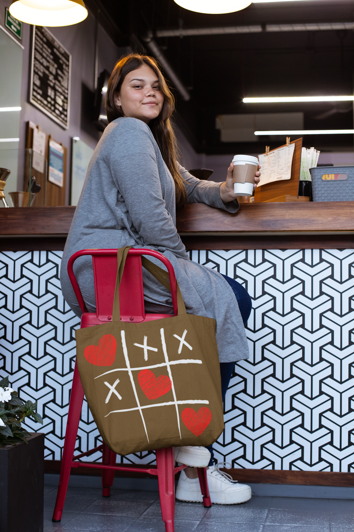 ❤️ Tic Tac Toe Love Design DTF Transfer FT388