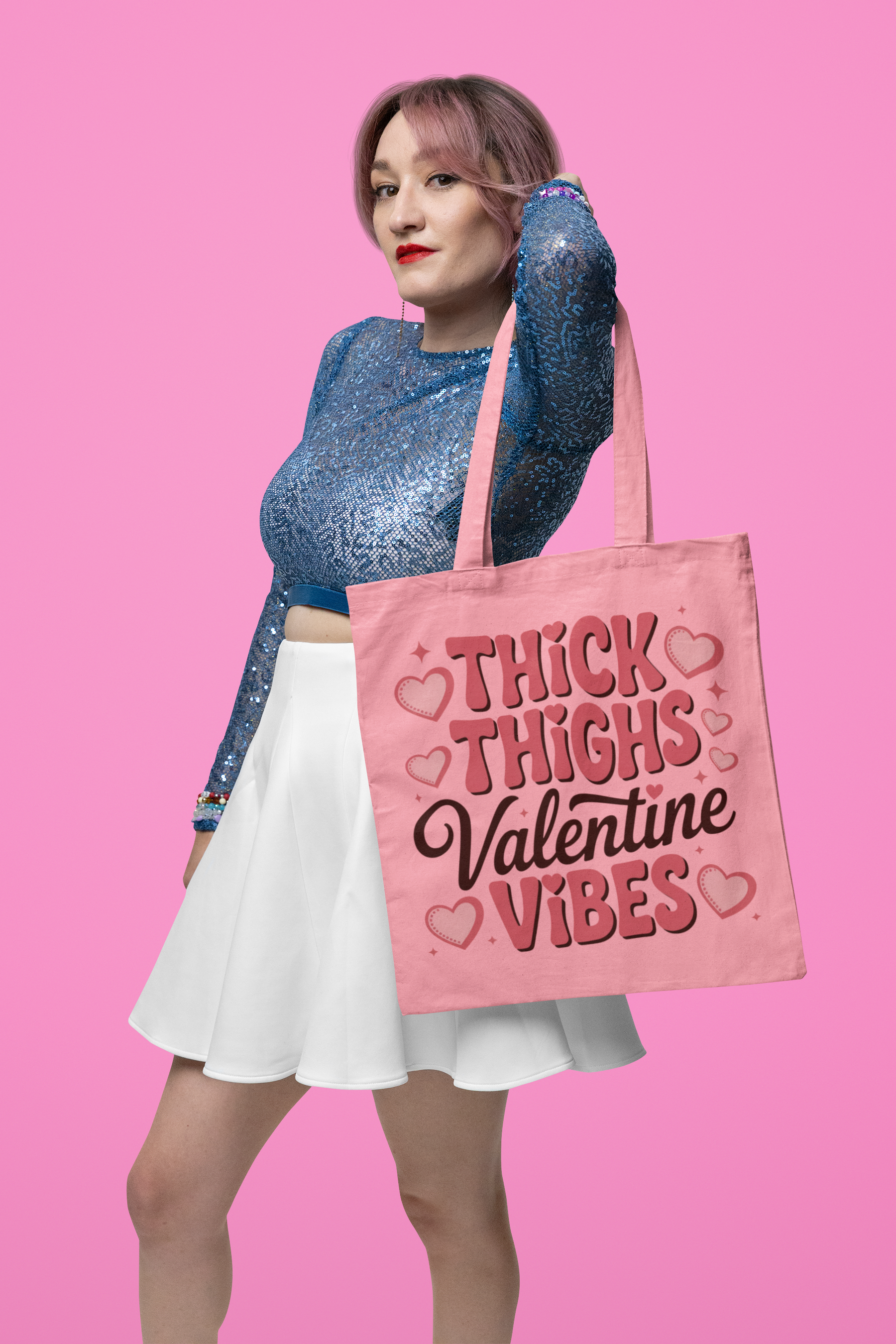 💕 Thick Thighs Valentine Vibes – Valentine’s Day | DTF Transfer FT1102