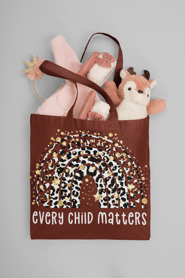 ❤️ Every Child Matters – Leopard Rainbow Glitter | DTF Transfer FT977