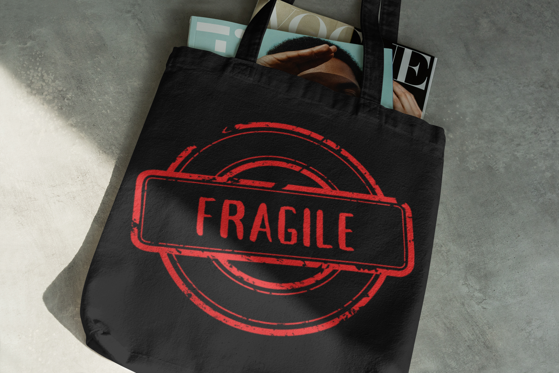 📦 FRAGILE Stamp DTF Transfer FT448