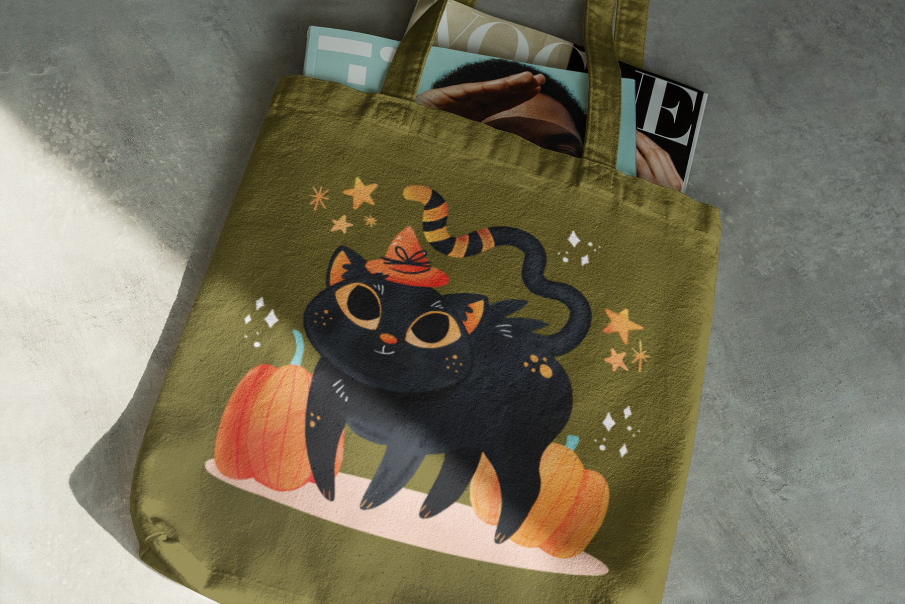 🎃 Cute Witchy Black Cat DTF Transfer FT576