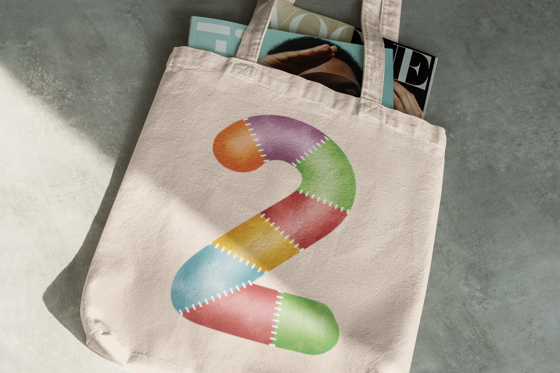 🎂✨ Birthday Number 2 – Patchwork Stitch Style | DTF Transfer FT1145