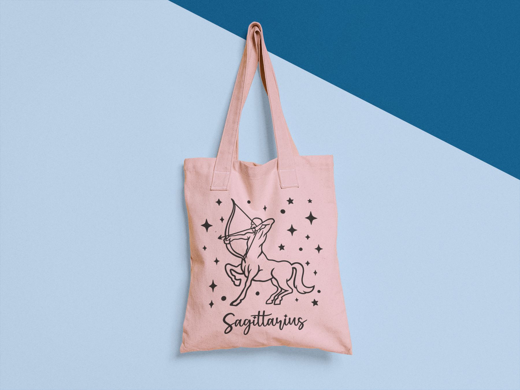 ♐🏹 Sagittarius Zodiac – Unbound Fire Black DTF Transfer FT903