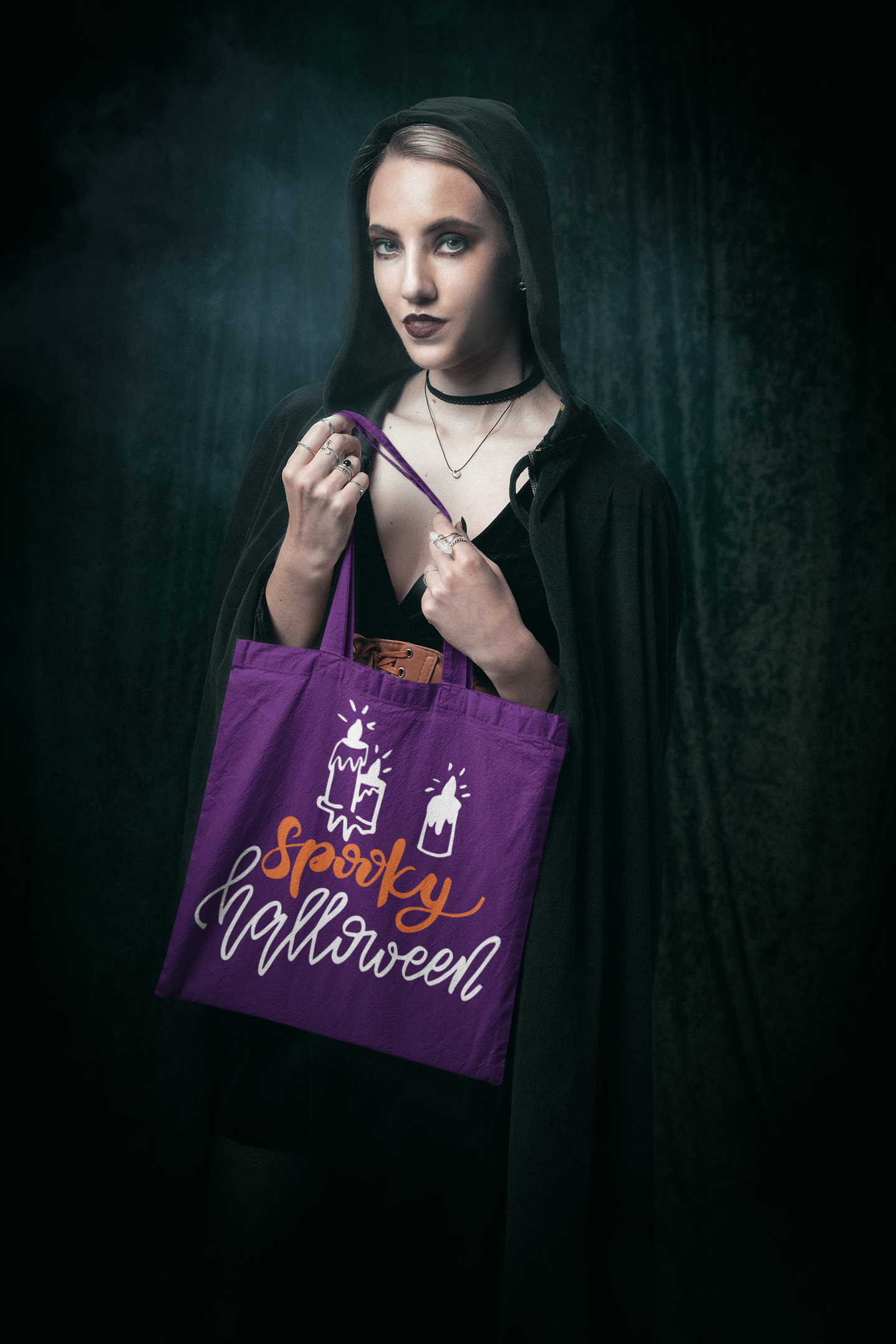 🕯️🎃 Spooky Halloween – Cozy Fall DTF Transfer FT635