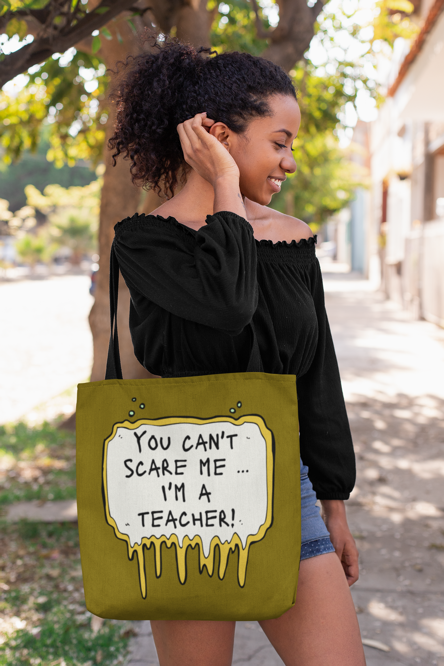 🍏👻 “You Can’t Scare Me… I’m a Teacher!” DTF Transfer FT525