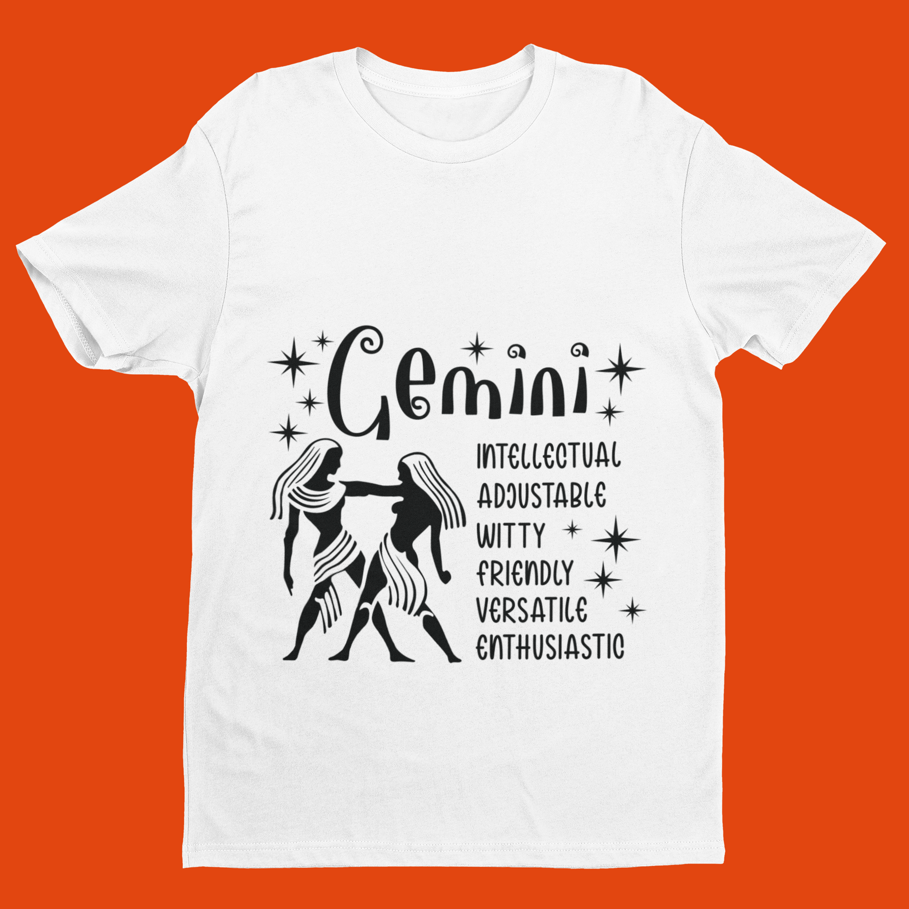 ♊✨ Gemini Zodiac – Dual Mind DTF Transfer FT888