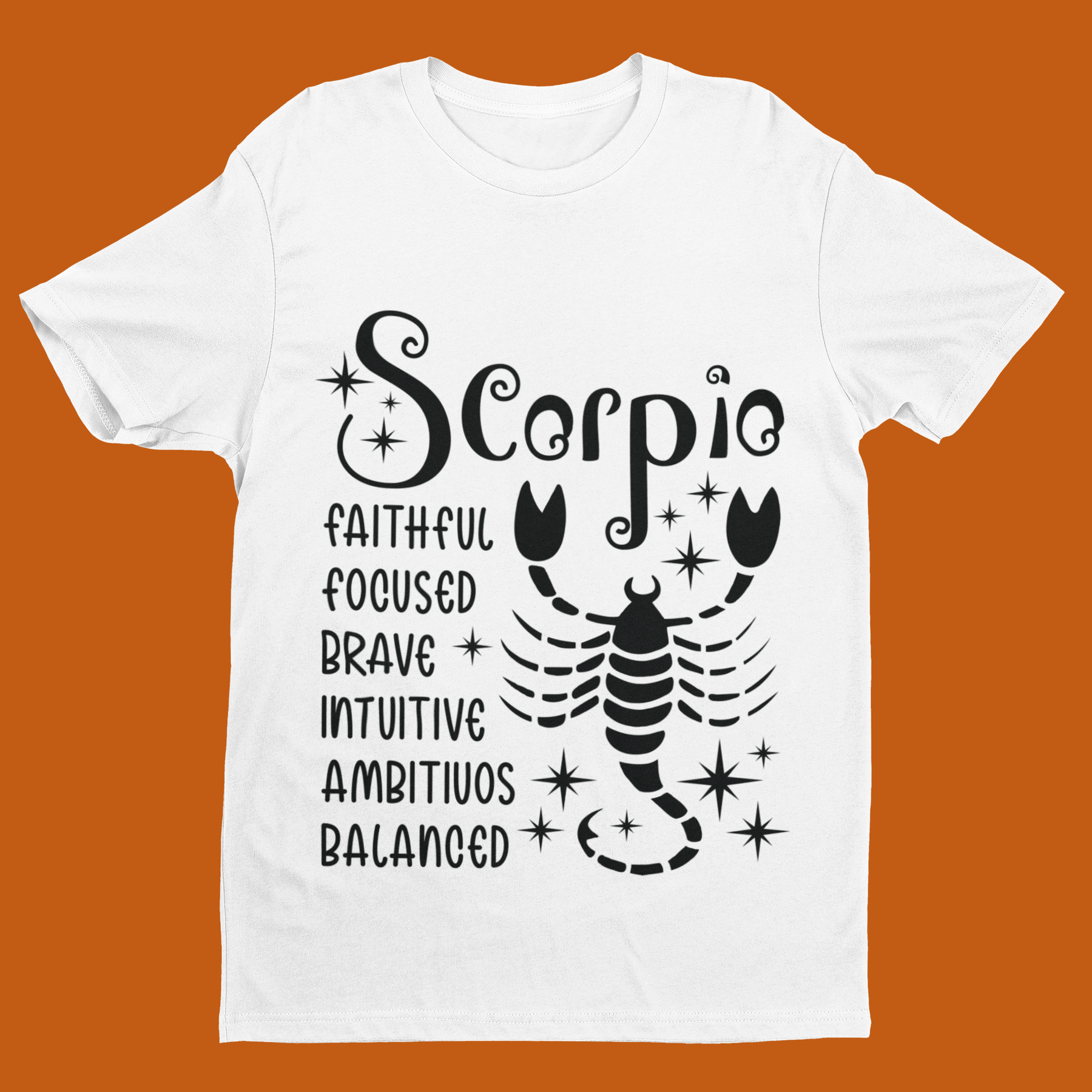 ♏🦂 Scorpio Zodiac – Intense Power DTF Transfer FT891