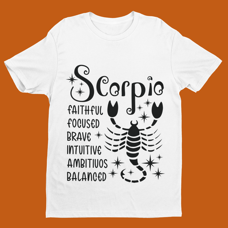 ♏🦂 Scorpio Zodiac – Intense Power DTF Transfer FT891