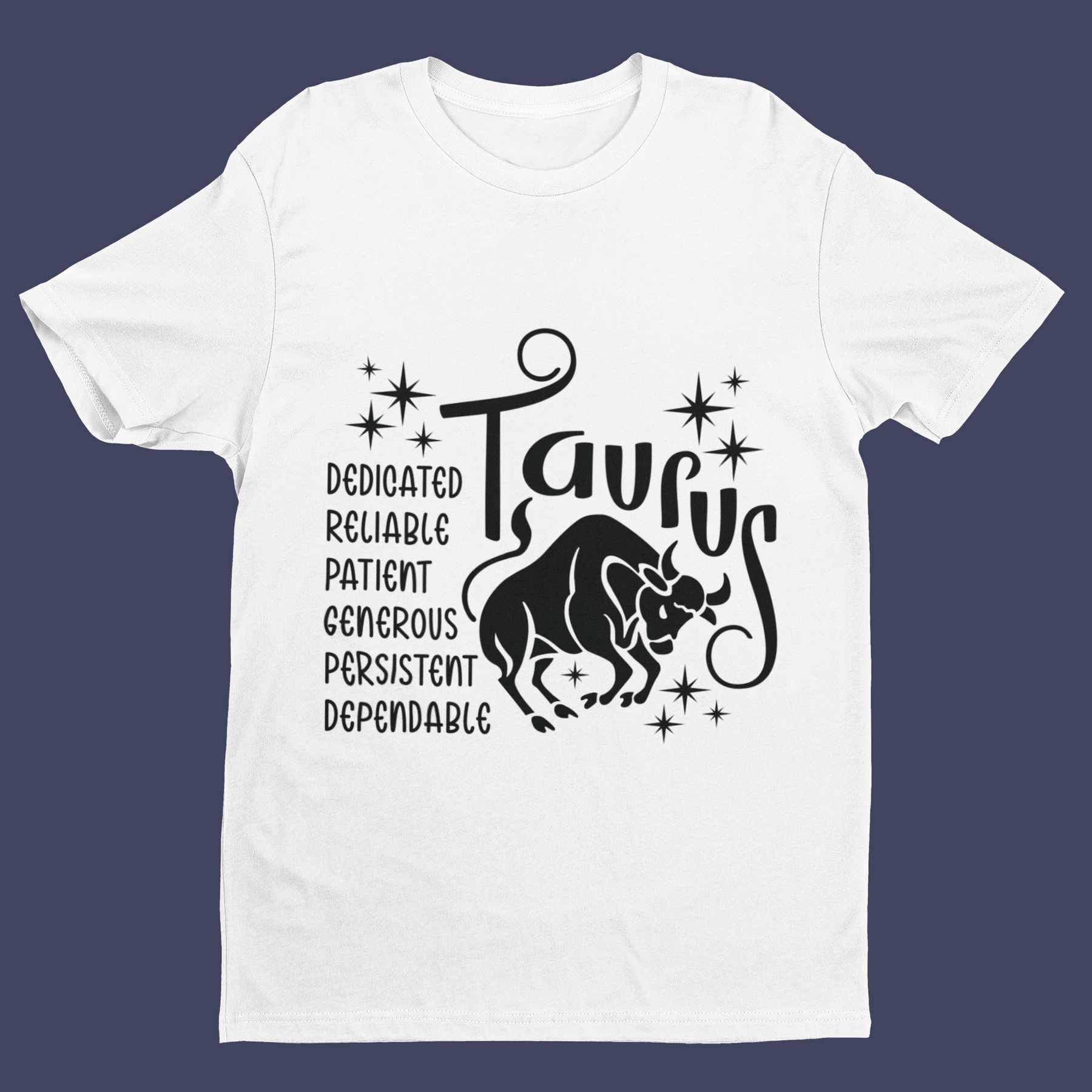 ♉🐂 Taurus Zodiac – Steady Strength DTF Transfer FT892