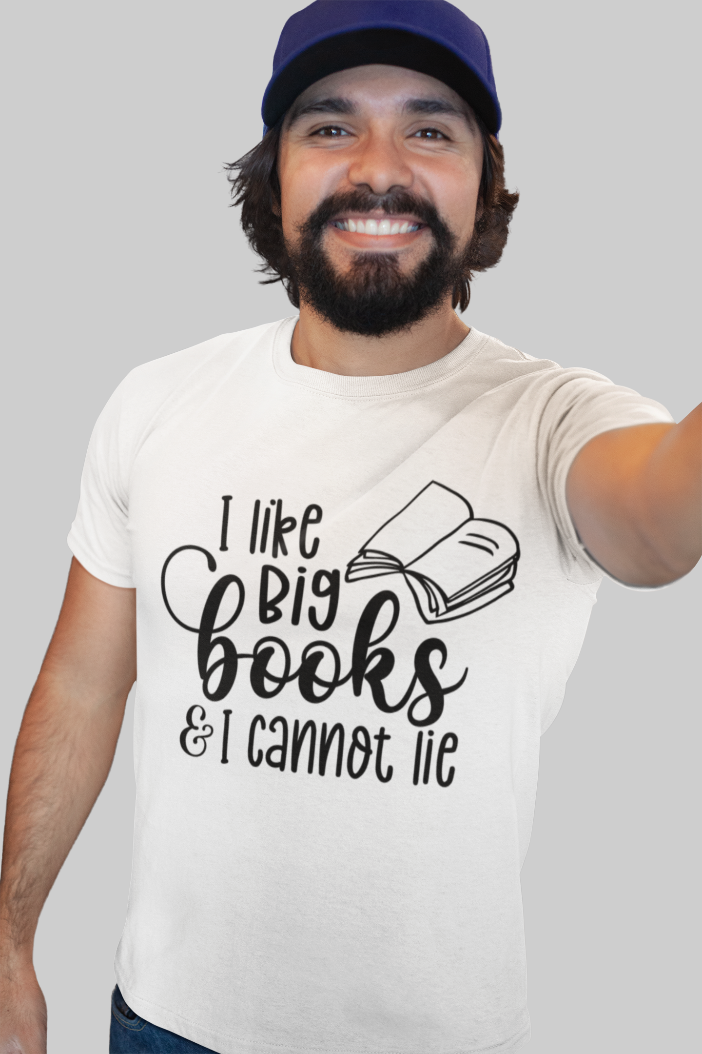 📚 I Like Big Books & I Cannot Lie – Black Edition DTF Transfer FT806