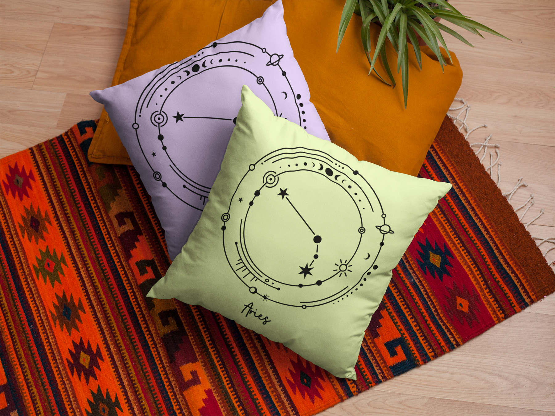 ♈ Aries – Celestial Symbol | Minimal Astrology DTF Transfer FT795