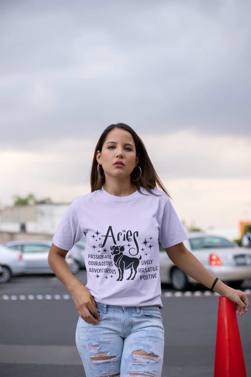 ♈ Aries – Dark Zodiac | Black DTF Transfer FT829