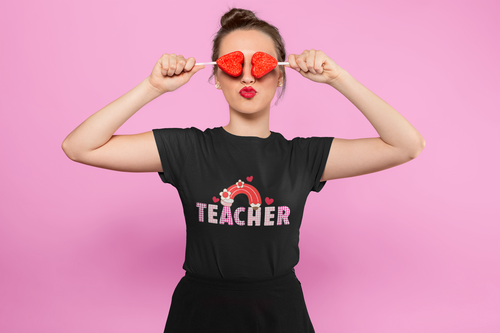 ✏️ Teacher – Valentine’s Day | DTF Transfer FT1118