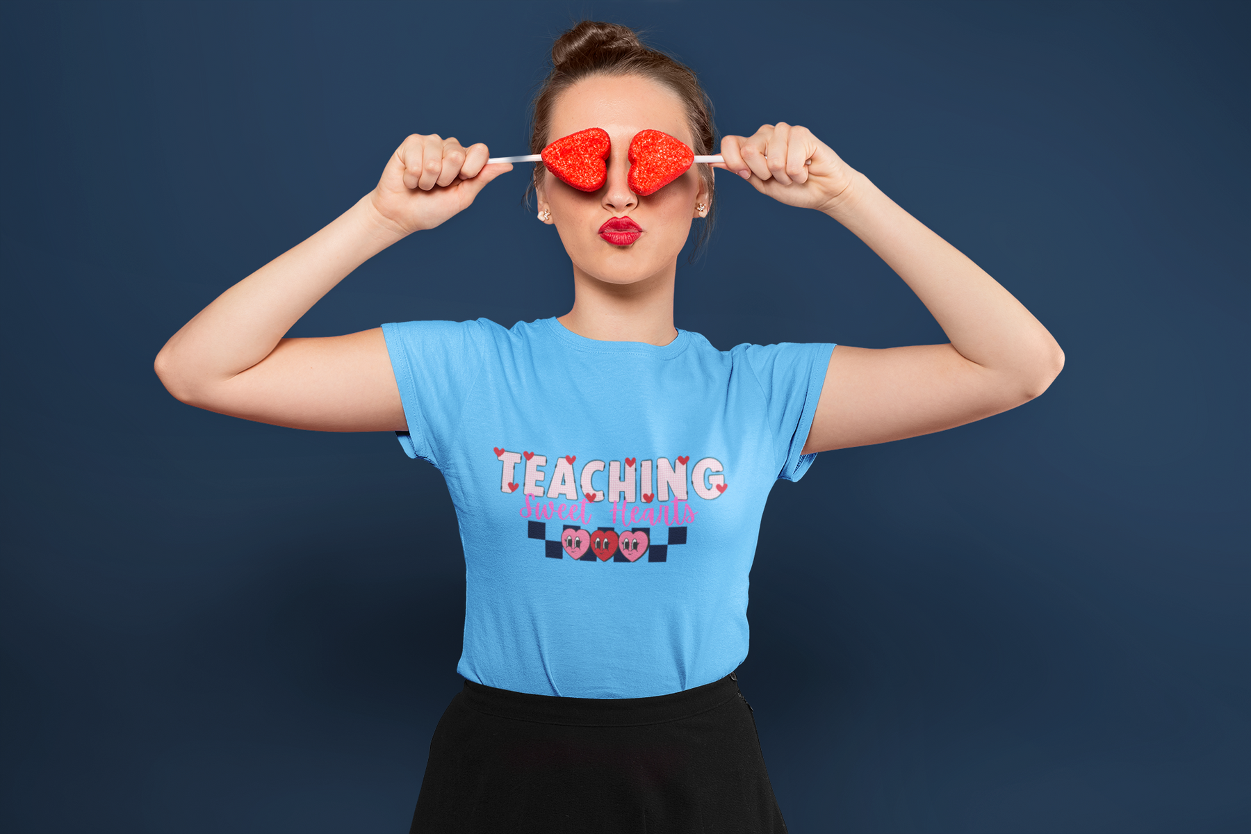 🍎 Teaching Sweet Hearts – Valentine’s Day | DTF Transfer FT1121