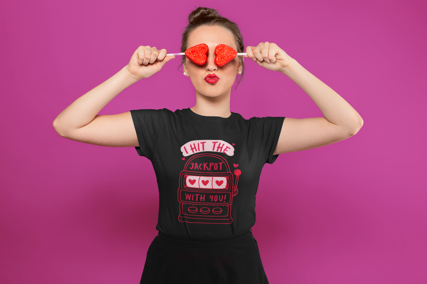 ❤️ I Hit the Jackpot With You – Valentine’s Day  | DTF Transfer FT1111