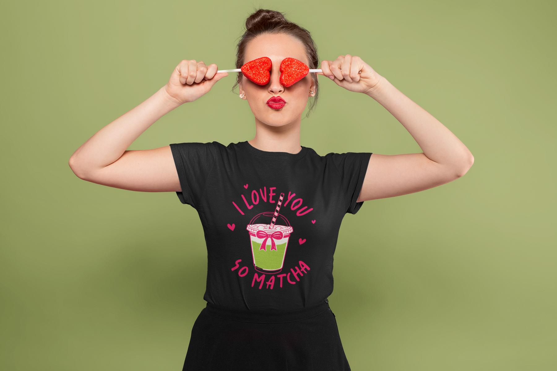 💕 I Love You So Matcha – Valentine’s Day  | DTF Transfer FT1112