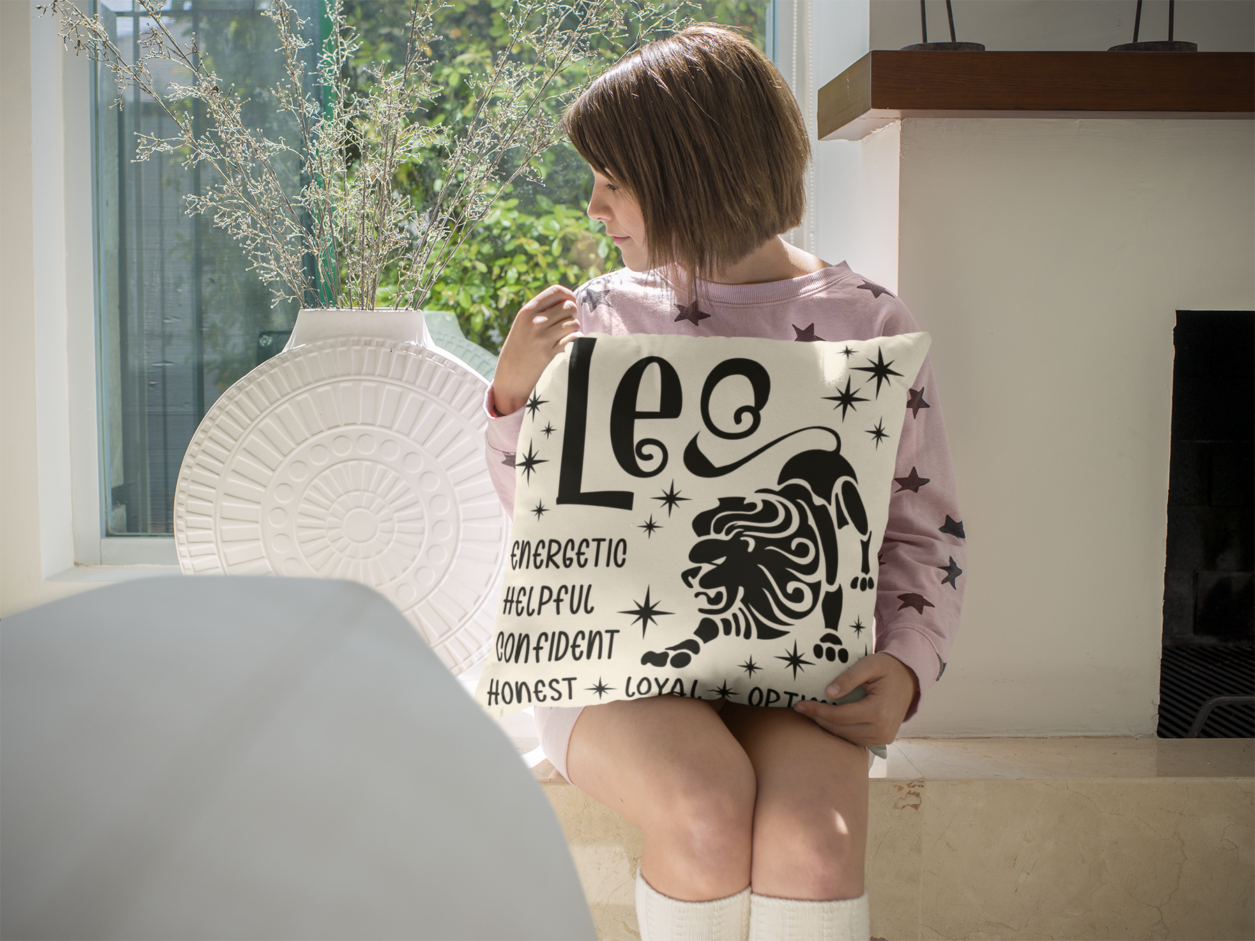 ♌🦁 Leo Zodiac – Bold Energy DTF Transfer FT886