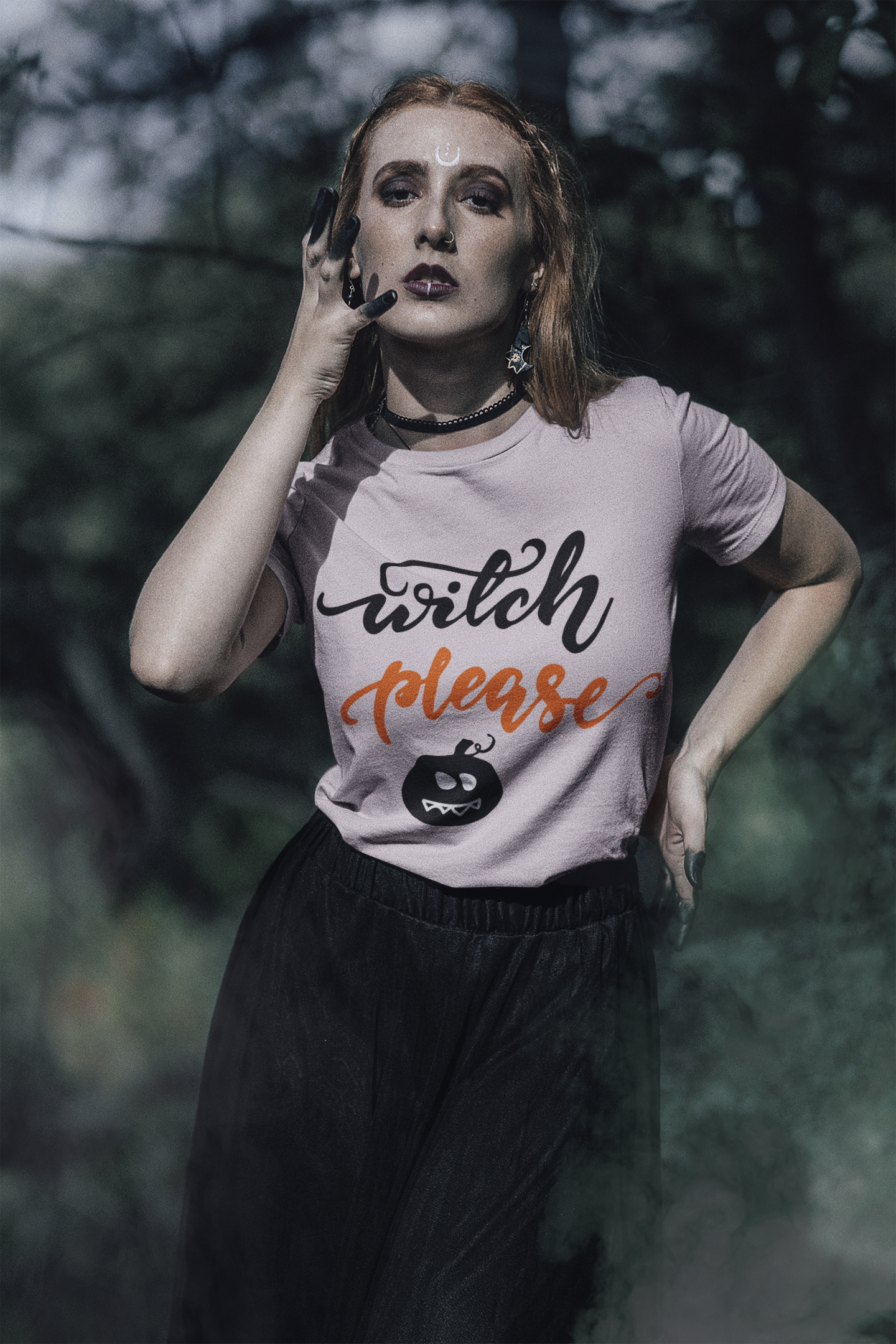 🖤🎃 Witch Please – Bold Minimal Halloween DTF Transfer FT634