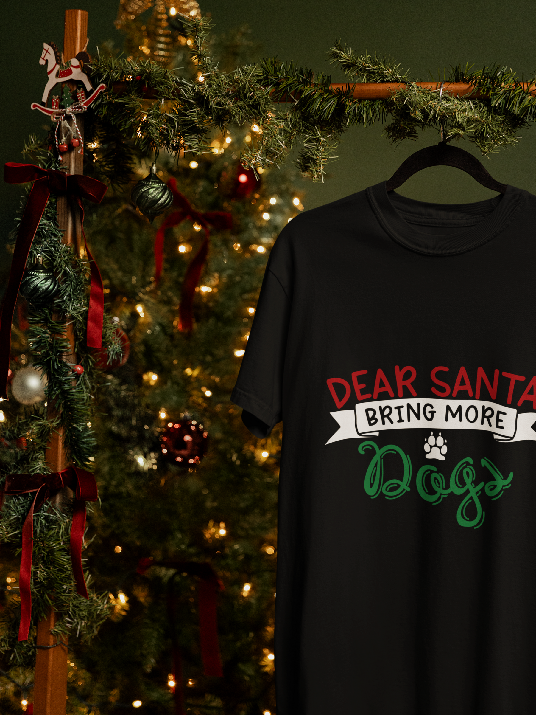 Dear Santa: Bring More Dogs – Cute Holiday Pet Lover Design FT487