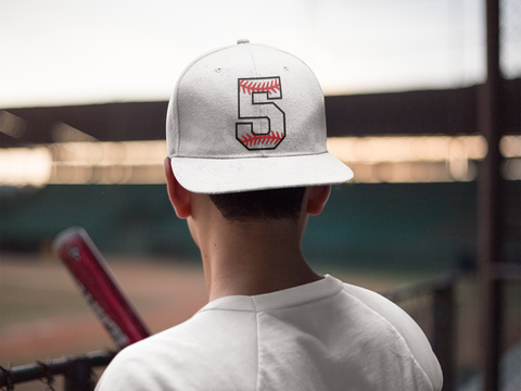 ⚾ Pro Baseball Number “5” – Stitched Edge| DTF Transfer FT1179